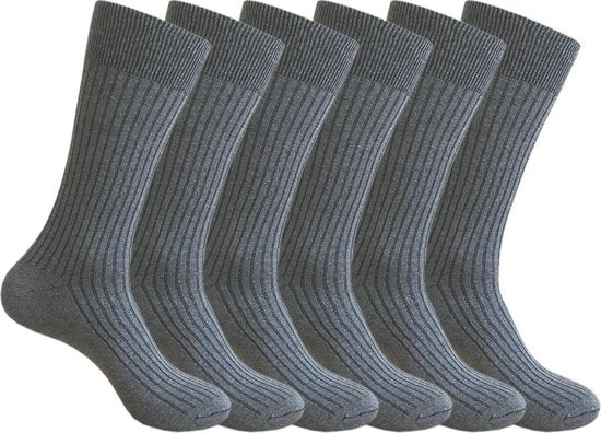 Classinn® Elegant geribbelde Heren sokken- 6 paar