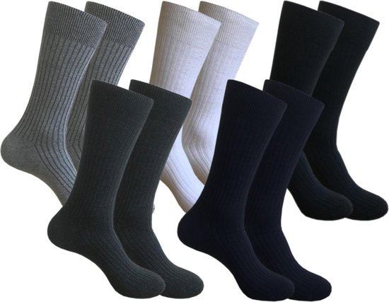 Classinn® Elegant geribbelde Heren sokken- 6 paar