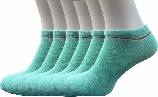Classinn® Essentials Sneaker sokken rose 36-41 - 6 paar - dames sport enkelsokken roze - Classinn