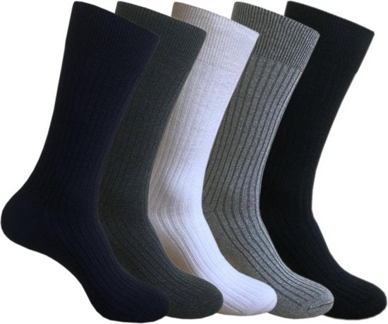 Classinn® Elegant geribbelde Heren sokken- 6 paar 