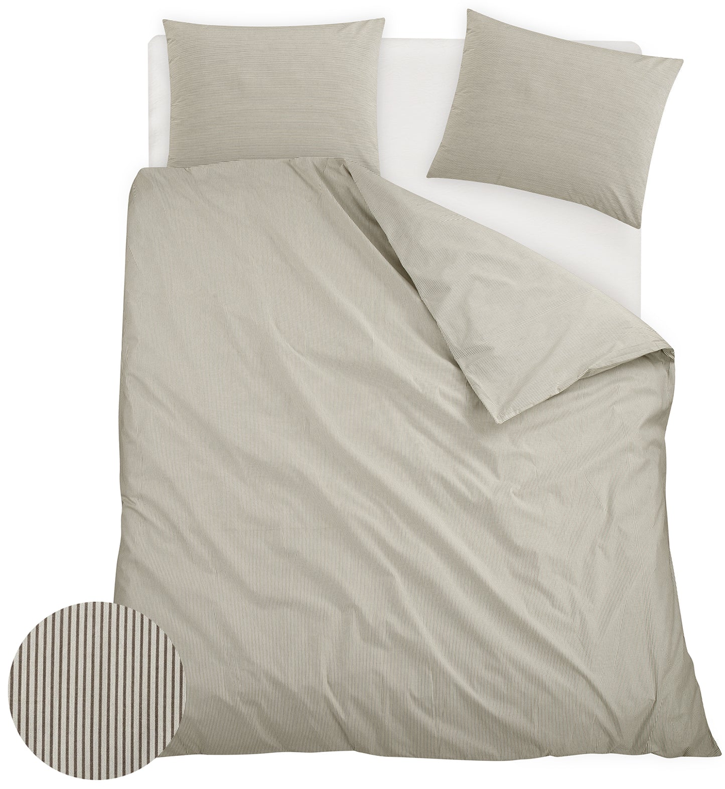 Homéé dekbedovertrekset 100% kaoen percal  2 slopen Lits-jumeaux 