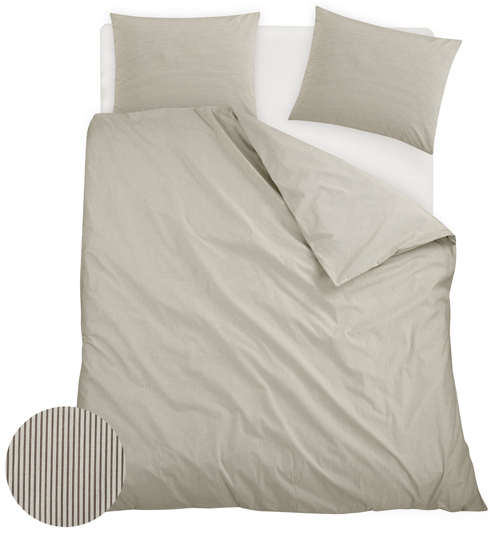 Homéé dekbedovertrekset 100% kaoen percal  2 slopen Lits-jumeaux 