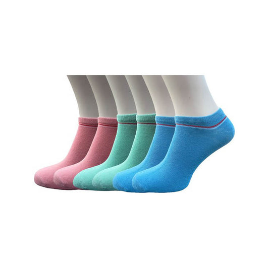 Classinn® Essentials Sneaker sokken rose 36-41 - 6 paar - dames sport enkelsokken roze - Classinn